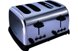 Cookworks 4 Slice Toaster - Stainless Steel.